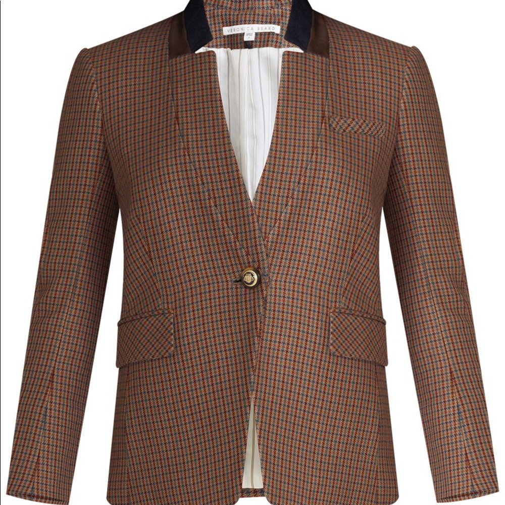 Veronica beard upcollar dickey jacket